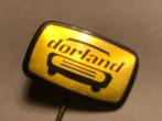 Metalen DORLAND Autorijschool Speld (Geel/Zwart)., Verzenden, Zo goed als nieuw, Transport, Speldje of Pin