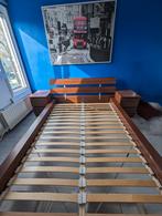 Ikea Malm Bed, Huis en Inrichting, Slaapkamer | Bedden, Gebruikt, Bruin, 140 cm, Hout