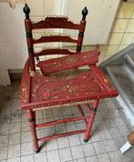 Antieke kinderstoel met handgeschilderde details, Ophalen of Verzenden