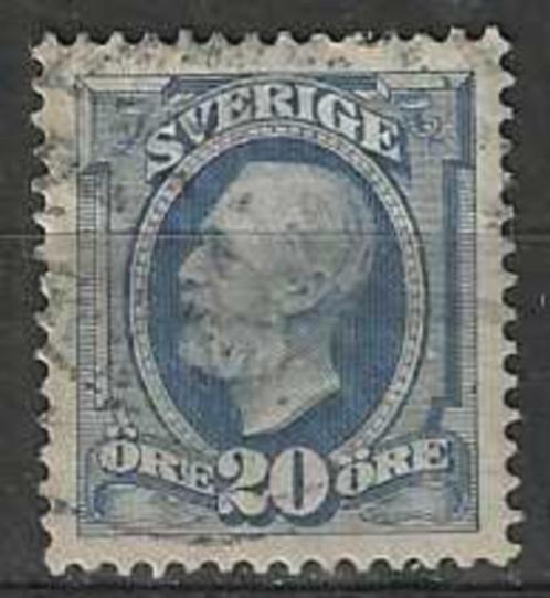 Zweden 1891/1913 - Yvert 45 - Koning Oscar II (ST), Postzegels en Munten, Postzegels | Europa | Scandinavië, Gestempeld, Zweden