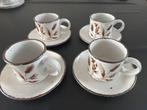Vier koffie kop en schotels Midwinter Wild Oats, Nieuw, Ophalen of Verzenden, Overige stijlen, Kop(pen) en/of Schotel(s)