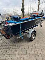 Roofvisboot - 4 personen - quicksilver, Watersport en Boten, Ophalen, Aluminium, Zo goed als nieuw, 30 tot 50 pk