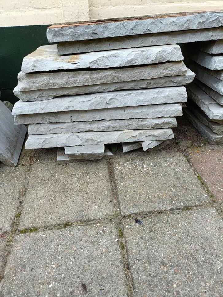 Natuursteen Tegels - Terrastegels, Tuin en Terras, Tegels en Klinkers, Zo goed als nieuw, Terrastegels, Natuursteen, Minder dan 5 m²