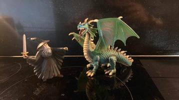 Schleich Ridders: Tovenaar met draak beschikbaar voor biedingen
