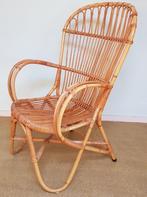 Vintage Rotan Fauteuil, Huis en Inrichting, Fauteuils, Ophalen, Gebruikt, 50 tot 75 cm, Riet of Rotan