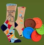 NAAISTER SOKKEN + 5 ONDERZETTERS KNOPEN, Ophalen of Verzenden, Nieuw