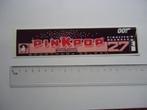 sticker oud PINKPOP 85 James bond 007 geleen pop muziek rock, Verzamelen, Stickers, Verzenden, Zo goed als nieuw