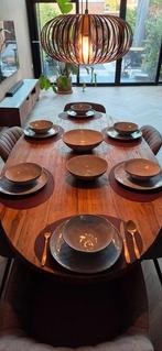 Xenos lichtblauw Toscane servies 14 delig borden en kommen, Huis en Inrichting, Ophalen, Gebruikt, Overige stijlen, Bord(en)