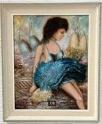 vintage schilderij ballerina danseres 1973, Ophalen, Huis en Inrichting