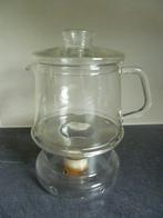 Douwe Egberts glazen theepot + “warmhouder”., Overige typen, Ophalen of Verzenden, Overige stijlen, Glas