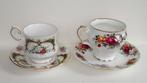Queens Fine Bone China, Rosina twee porselein theekopjes, Ophalen of Verzenden