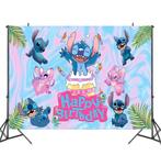 Stitch happy birthday achtergronddoek/poster, Hobby en Vrije tijd, Feestartikelen, Ophalen of Verzenden, Nieuw, Versiering, Verjaardag