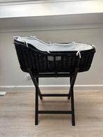 Kidsmill Mozes wieg zwart met onderstel - z.g.a.n., Ophalen, Zo goed als nieuw, Wieg