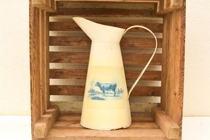 Emaille waterkan 48418, Antiek en Kunst, Antiek | Emaille, Ophalen of Verzenden