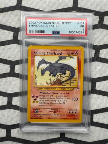 SHINING CHARIZARD | NEO DESTINY | 107/105 | PSA 1 beschikbaar voor biedingen