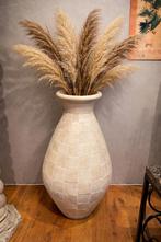 Mooi vaas / pot met blok motief, Ophalen, Overige kleuren, Aardewerk of Porselein, Nieuw