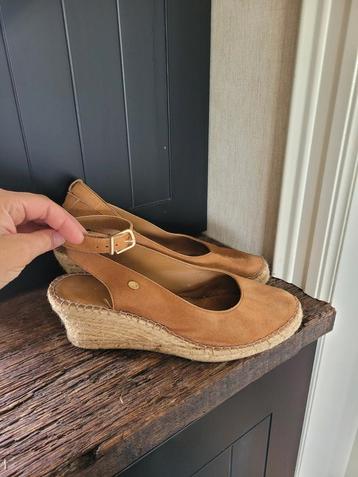 Fred de la Bretoniere espadrilles cognac 42 suede beschikbaar voor biedingen