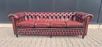 Chesterfield 4 zits bank, Huis en Inrichting, Banken | Bankstellen, Ophalen, ., Zo goed als nieuw, .