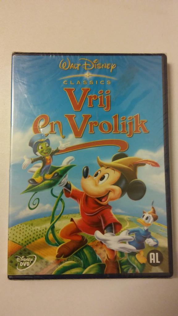 Vrij en Vrolijk Walt Disney classics tekenfilm dvd Mickey, Cd's en Dvd's, Dvd's | Tekenfilms en Animatie, Gebruikt, Alle leeftijden