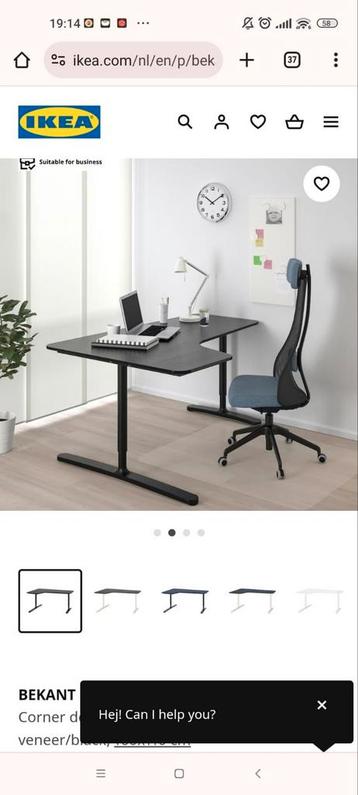 Hoek Bureau IKEA 