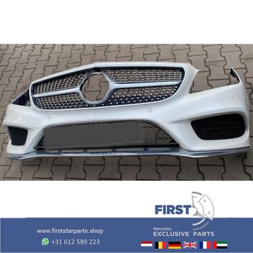 W218 CLS AMG FACELIFT VOORBUMPER COMPLEET WIT ZWART GRIJS ET beschikbaar voor biedingen