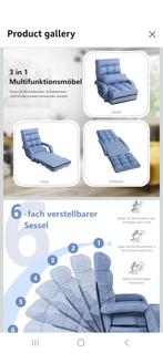 A gameing stoel foldable sky blue color, Ophalen of Verzenden, Nieuw, Apple iPhone