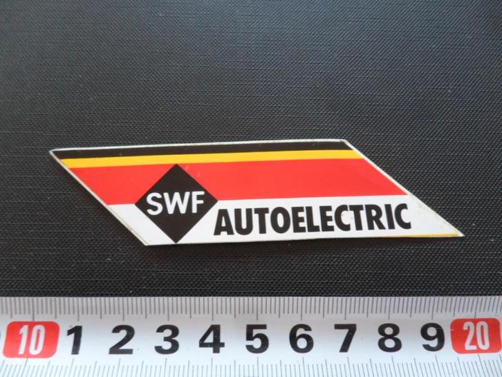 sticker logo SWF autoelectric *, Verzamelen, Stickers, Zo goed als nieuw, Ophalen
