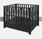 Mat zwarte box met lade., Kinderen en Baby's, Boxen, Ophalen, Zo goed als nieuw, Boxkleed