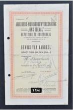Arbeiders Woningbouw Vereeniging "Ons Ideaal"- Roosendaal, Postzegels en Munten, Aandelen en Waardepapieren, Aandeel, Voor 1920