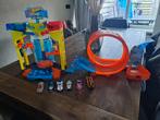 Hotwheels carwash en loopingbaan, Ophalen of Verzenden, Gebruikt, Handmatig, Hot Wheels