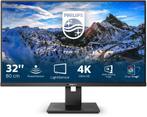 Philips 328B 4K 32" monitor, 60 Hz of minder, Overige typen, Ingebouwde speakers, Philips Brilliance