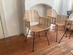 HKliving eetkamer stoelen - kuipstoelen - Rotan, Huis en Inrichting, Stoelen, Ophalen, Gebruikt, Bruin, Riet of Rotan
