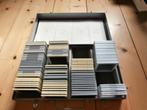 2 Diadozen, opbergdozen, metaal, 5x5 en 7x7, vintage, Ophalen of Verzenden, Audio en Video