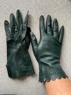 Leren handschoenen groen dames S, Ophalen of Verzenden, Gedragen, Maat 36 (S), Handschoenen