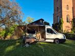 Volkswagen Crafter zelfbouw camper 3 persoons met kinderbed, Chemisch toilet, Buscamper of Camperbus, Volkswagen, Treinzit