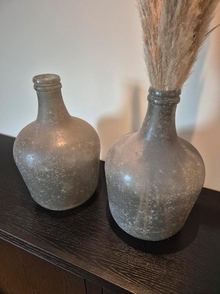 2 Grote Intratuin Vazen - 45cm Glas, Huis en Inrichting, Woonaccessoires | Vazen, Zo goed als nieuw, Overige kleuren, Minder dan 50 cm