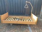 Te koop goed werkend hoog laag bed 210/90 met papagaai, Ophalen, Gebruikt, 90 cm, Eenpersoons