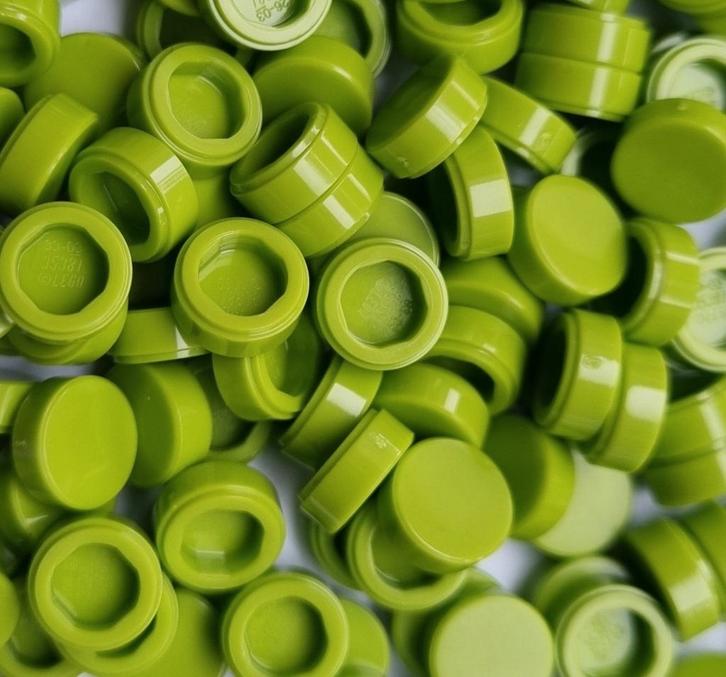 Lego 1x1 round tile, Lime (per 100), Kinderen en Baby's, Speelgoed | Duplo en Lego, Nieuw, Lego, Losse stenen, Verzenden