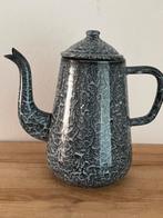 Grijs gewolkt koffie potje.  22 cm., Ophalen of Verzenden