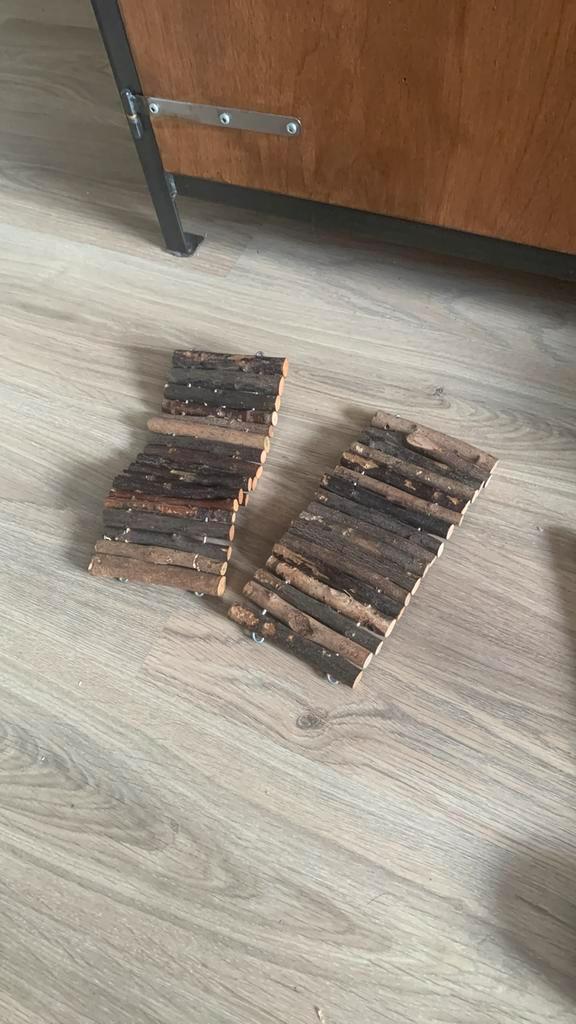 2x Trixie houten brug 20 cm, Buigbaar en multifunctioneel, Dieren en Toebehoren, Knaagdieren en Konijnen | Toebehoren, Zo goed als nieuw