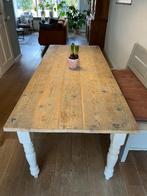 Eettafel steigerhout, Huis en Inrichting, Tafels | Eettafels, Ophalen, Gebruikt, Brocante, landelijk, 200 cm of meer