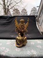 Gouden Leeuw Beeld met Vleugels en Kroon, Antiek en Kunst, Ophalen