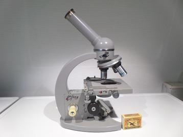 Microscoop, Merk?, Objectieven 10, 40, 100-(#8580) beschikbaar voor biedingen