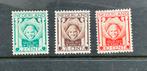 NEDERLAND | 1924 | NVPH 141-143 ongebruikt, Ophalen of Verzenden, T/m 1940, Postfris