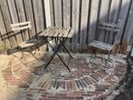 Bistro set, Tuin en Terras, Gebruikt, Bijzettafel, Tuinset, Hout