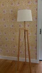 Vloerlamp met houten poot, Huis en Inrichting, Ophalen, Zo goed als nieuw, 150 tot 200 cm