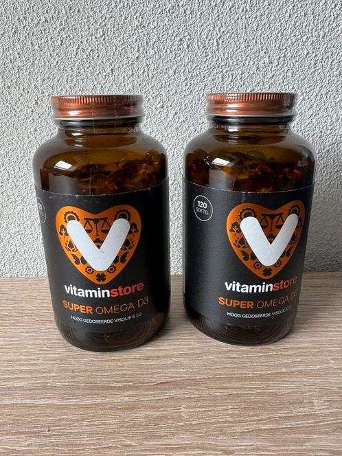 Super Omega D3 (omega 3) Vitaminstore, 120 softgels, Sport en Fitness, Gezondheidsproducten en Wellness, Nieuw, Overige typen