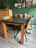 Eettafel rechthoek (zonder stoelen), Ophalen, Gebruikt, 50 tot 100 cm, Vijf personen of meer