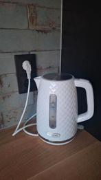 Wit met zilveren waterkoker van Eldom, 1 tot 2 liter, Ophalen, Zo goed als nieuw