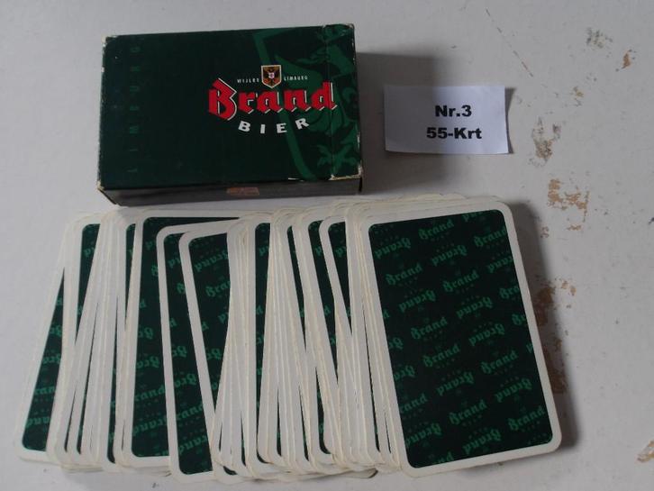 Brand bier speelkaarten (nr.3) 55-krt, Verzamelen, Biermerken, Nieuw, Overige typen, Brand, Ophalen of Verzenden